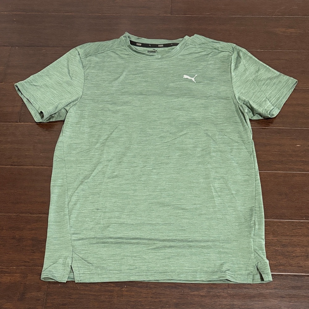 Puma Men's Heathered Green Tee